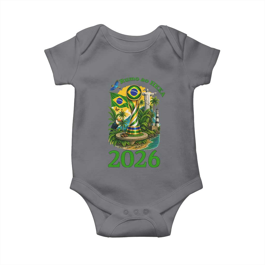Rumo Ao Hexa Baby Onesie Brazil Soccer Fan 2026 Graphic