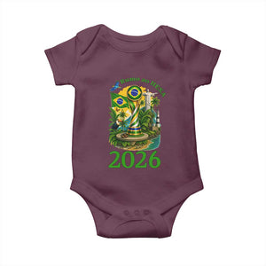 Rumo Ao Hexa Baby Onesie Brazil Soccer Fan 2026 Graphic