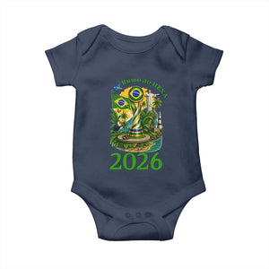 Rumo Ao Hexa Baby Onesie Brazil Soccer Fan 2026 Graphic
