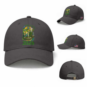 Rumo Ao Hexa Baseball Cap Brazil Soccer Fan 2026 Graphic