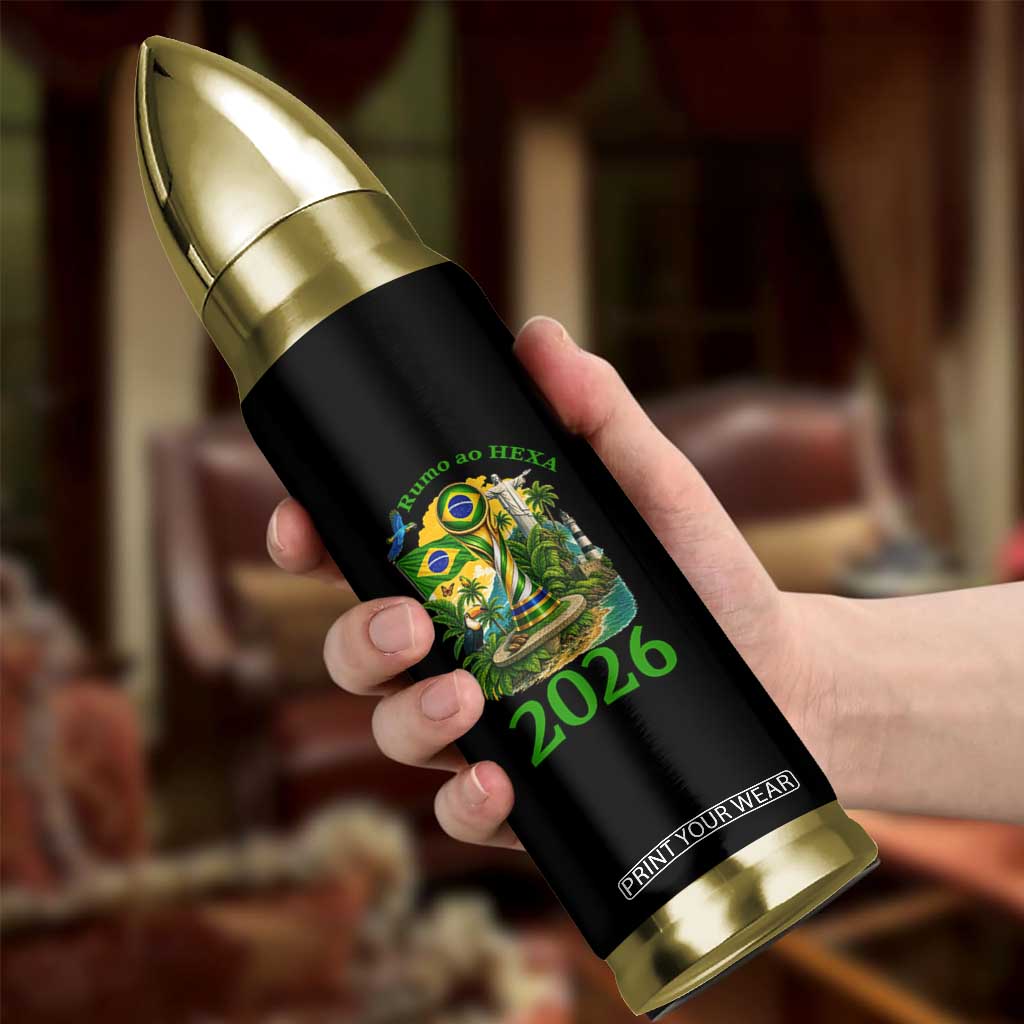 Rumo Ao Hexa Bullet Tumbler Brazil Soccer Fan 2026 Graphic