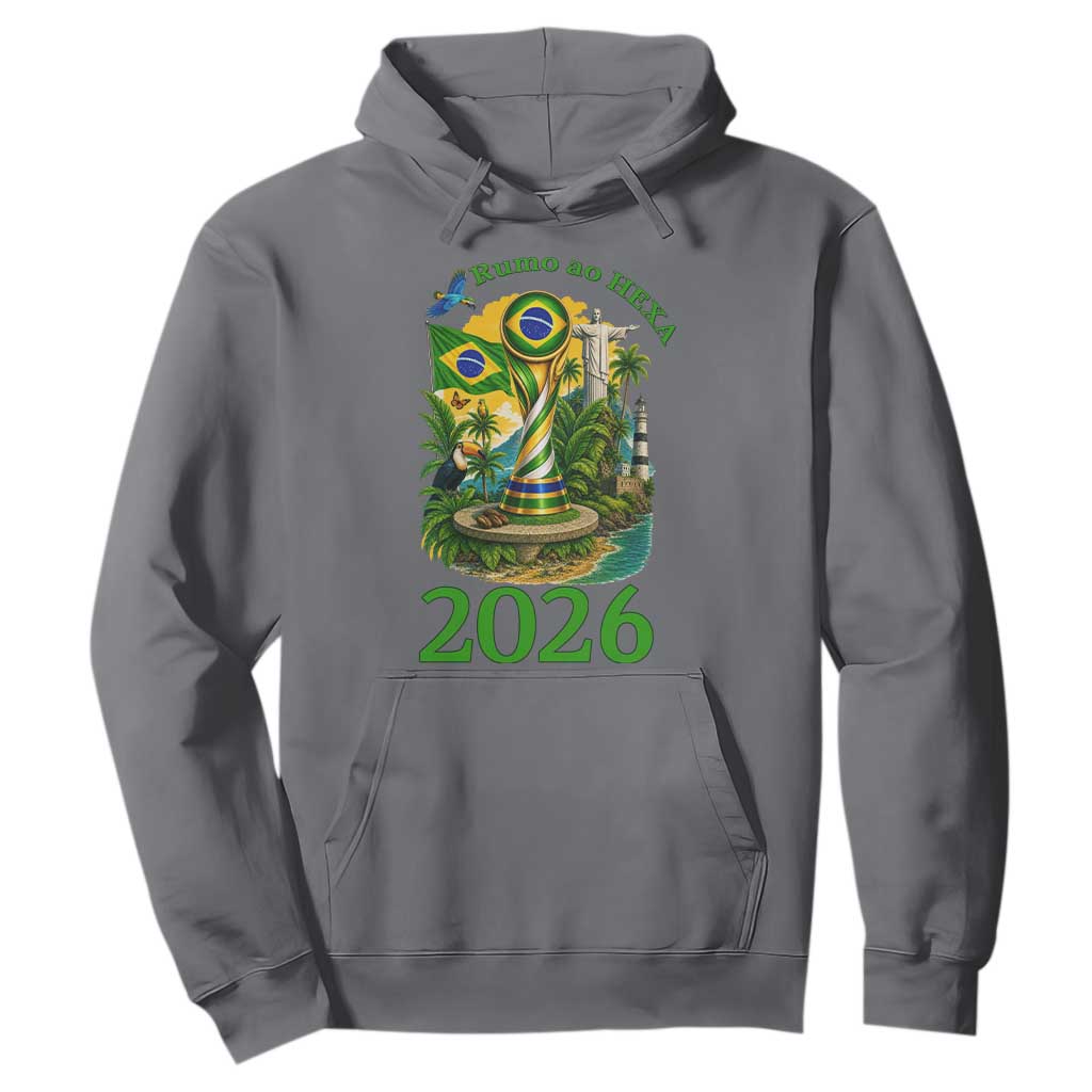 Rumo Ao Hexa Hoodie Brazil Soccer Fan 2026 Graphic