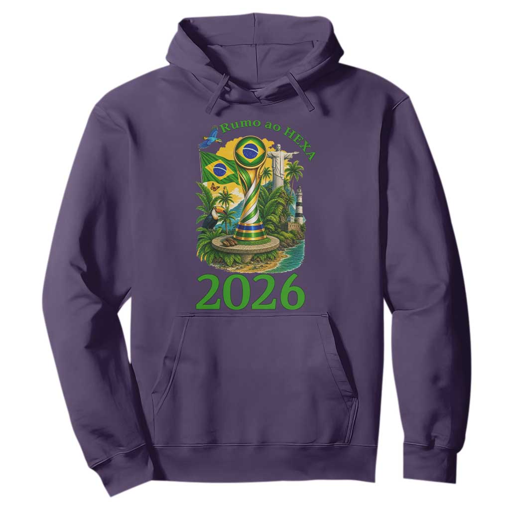 Rumo Ao Hexa Hoodie Brazil Soccer Fan 2026 Graphic