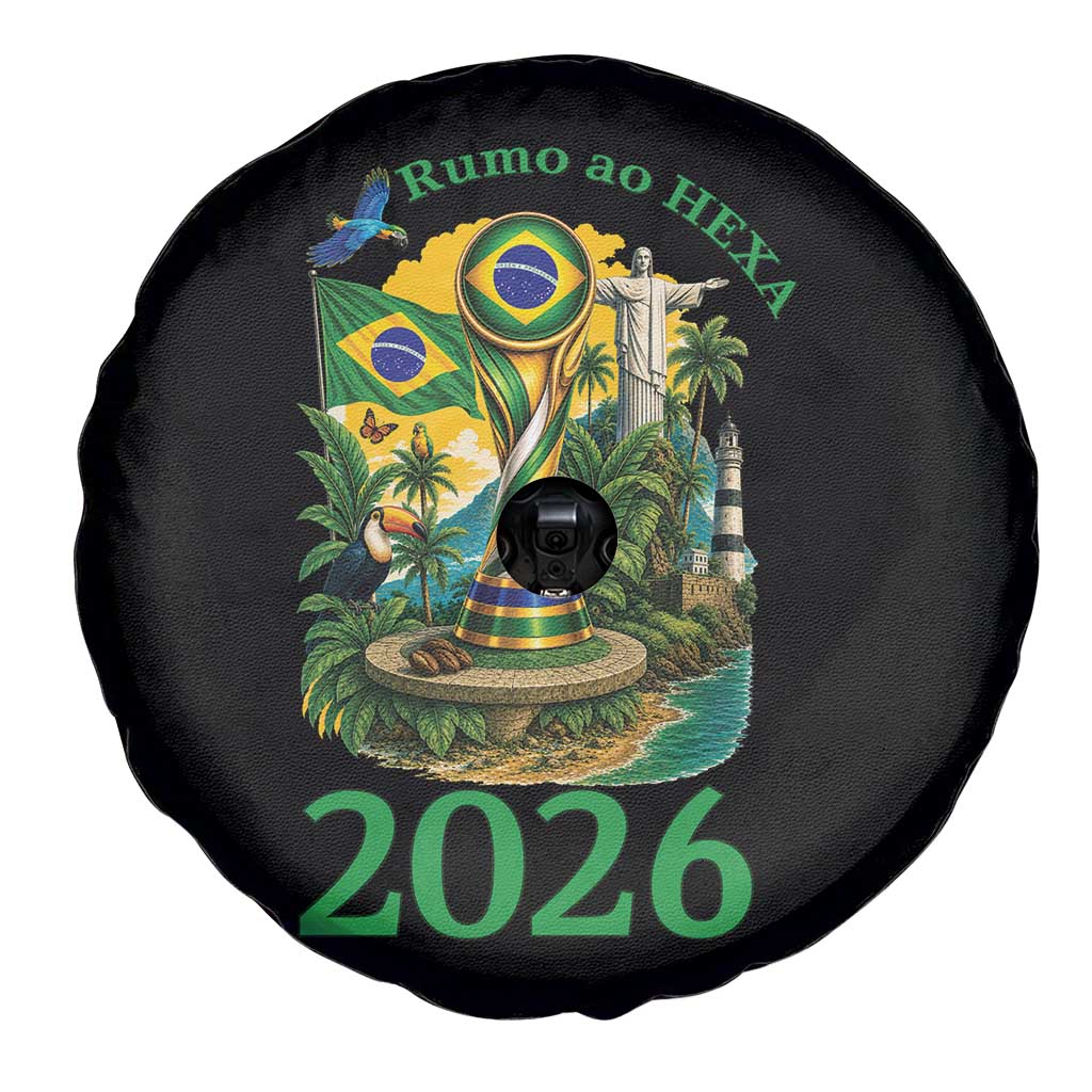 Rumo Ao Hexa Spare Tire Cover Brazil Soccer Fan 2026 Graphic