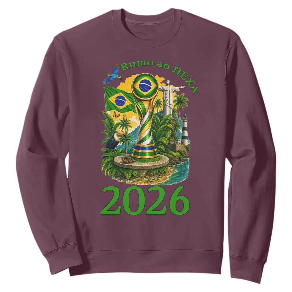 Rumo Ao Hexa Sweatshirt Brazil Soccer Fan 2026 Graphic