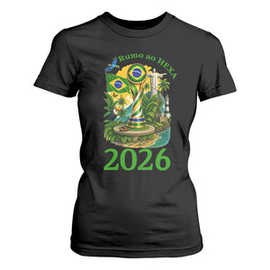 Rumo Ao Hexa T Shirt For Women Brazil Soccer Fan 2026 Graphic
