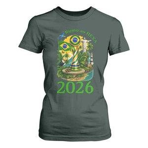 Rumo Ao Hexa T Shirt For Women Brazil Soccer Fan 2026 Graphic