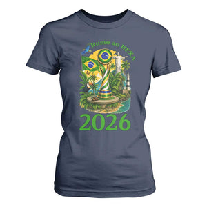 Rumo Ao Hexa T Shirt For Women Brazil Soccer Fan 2026 Graphic