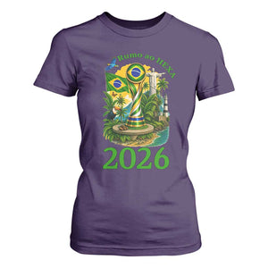 Rumo Ao Hexa T Shirt For Women Brazil Soccer Fan 2026 Graphic