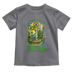 Rumo Ao Hexa Toddler T Shirt Brazil Soccer Fan 2026 Graphic