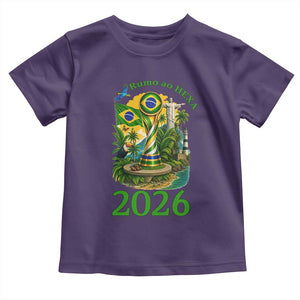 Rumo Ao Hexa Toddler T Shirt Brazil Soccer Fan 2026 Graphic