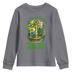 Rumo Ao Hexa Youth Sweatshirt Brazil Soccer Fan 2026 Graphic