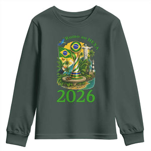 Rumo Ao Hexa Youth Sweatshirt Brazil Soccer Fan 2026 Graphic