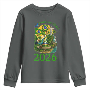 Rumo Ao Hexa Youth Sweatshirt Brazil Soccer Fan 2026 Graphic