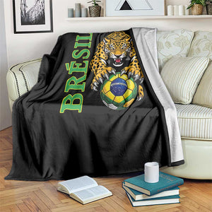 Brazil Soccer Jaguar Throw Blanket Football Supporter Gift