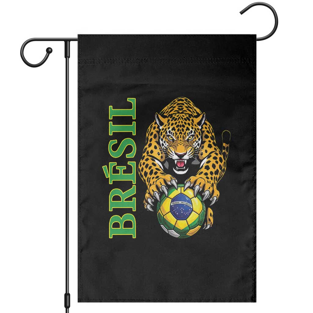Brazil Soccer Jaguar Garden Flag Football Supporter Gift TS12 Black Print Your Wear