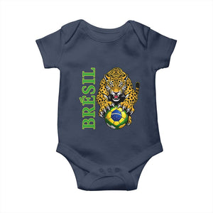 Brazil Soccer Jaguar Baby Onesie Football Supporter Gift