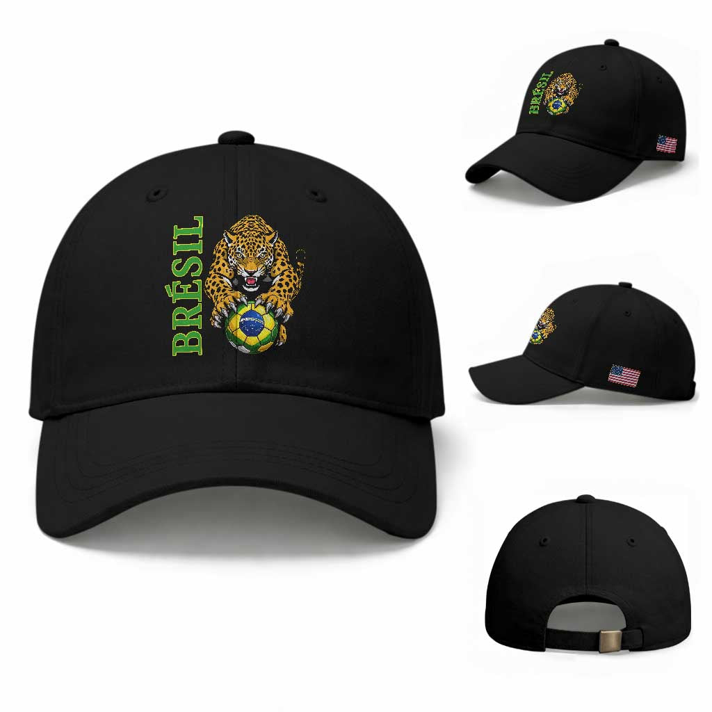 Brazil Soccer Jaguar Baseball Cap Football Supporter Gift