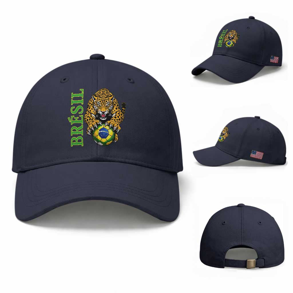 Brazil Soccer Jaguar Baseball Cap Football Supporter Gift