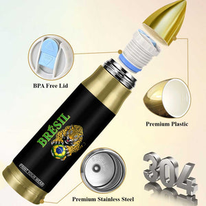 Brazil Soccer Jaguar Bullet Tumbler Football Supporter Gift