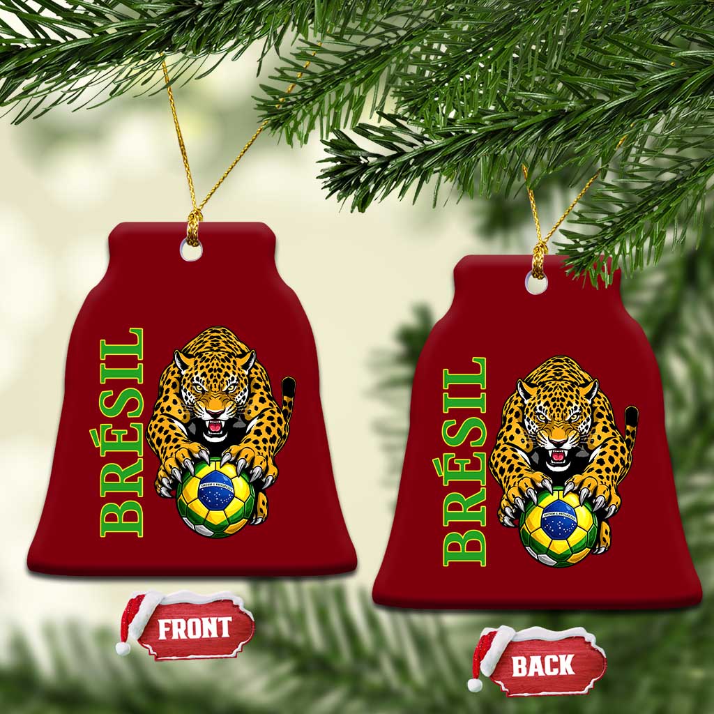 Brazil Soccer Jaguar Ceramic Ornament Football Supporter Gift