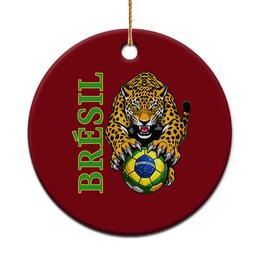 Brazil Soccer Jaguar Ceramic Ornament Football Supporter Gift TS12 1pc Red Print Your Wear