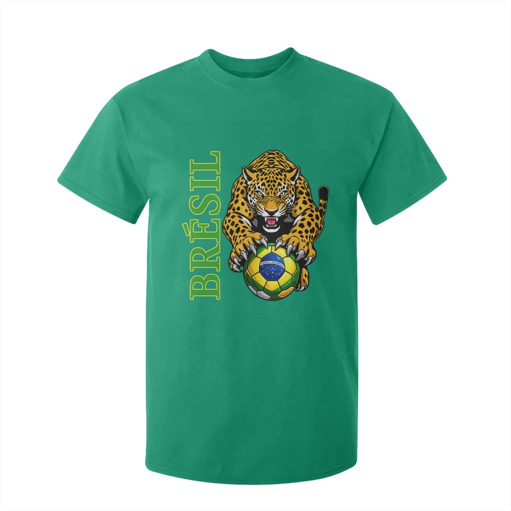 Brazil Soccer Jaguar T Shirt For Kid Football Supporter Gift
