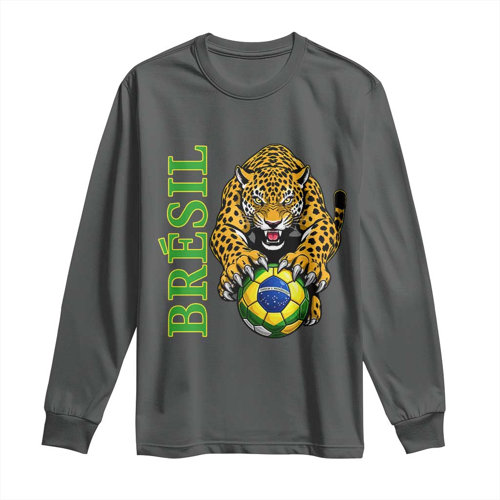 Brazil Soccer Jaguar Long Sleeve Shirt Football Supporter Gift