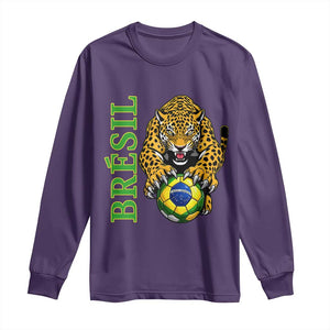 Brazil Soccer Jaguar Long Sleeve Shirt Football Supporter Gift