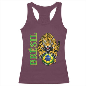 Brazil Soccer Jaguar Racerback Tank Top Football Supporter Gift