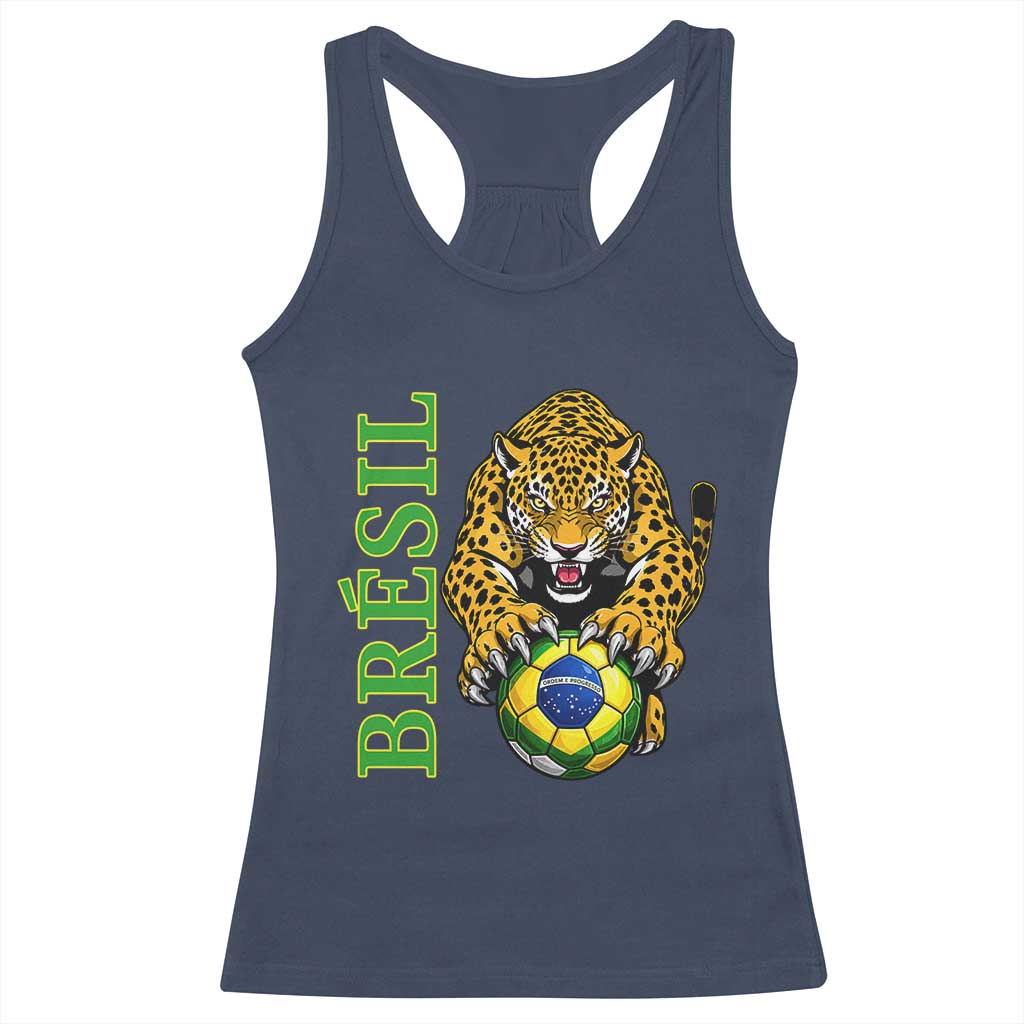 Brazil Soccer Jaguar Racerback Tank Top Football Supporter Gift