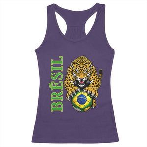 Brazil Soccer Jaguar Racerback Tank Top Football Supporter Gift