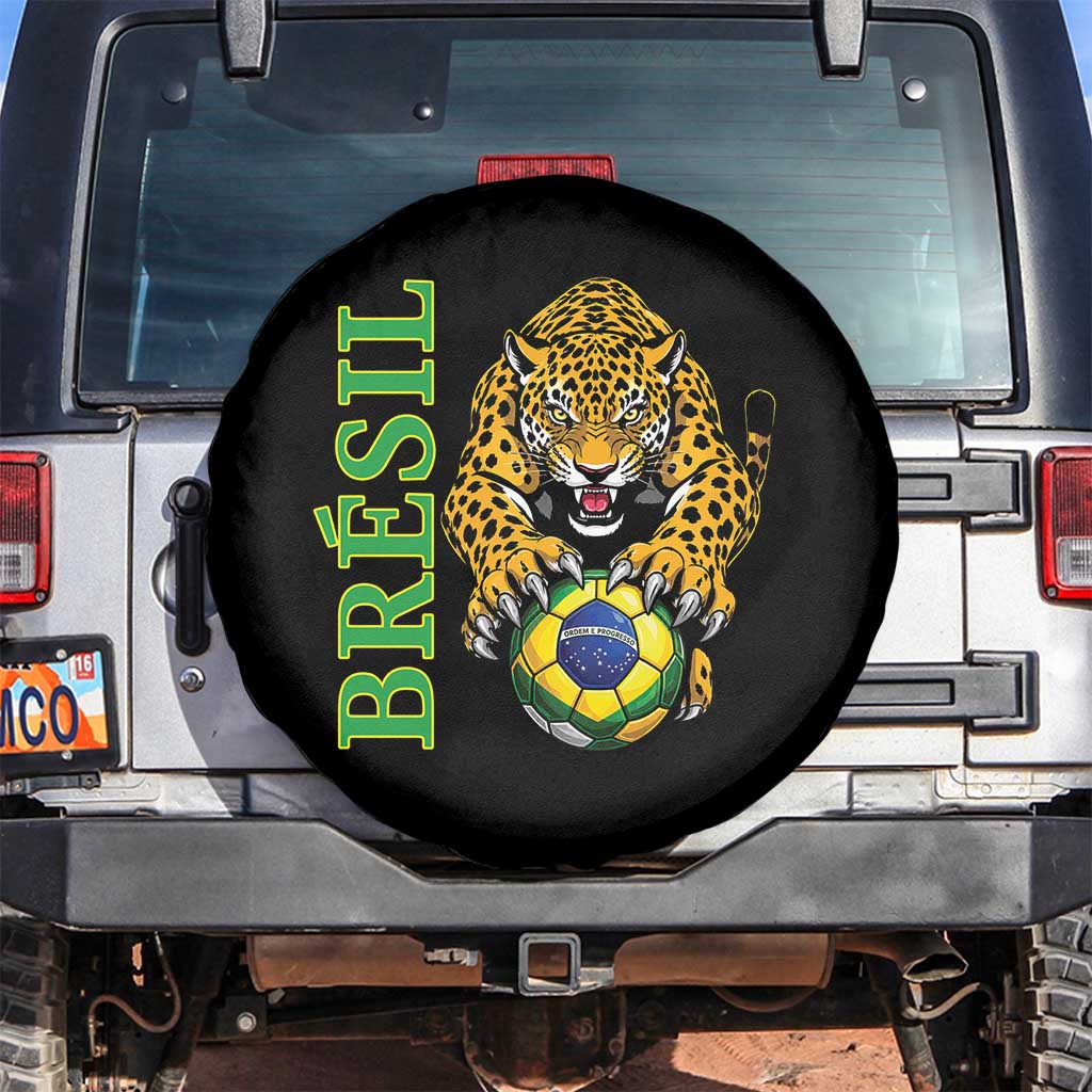 Brazil Soccer Jaguar Spare Tire Cover Football Supporter Gift