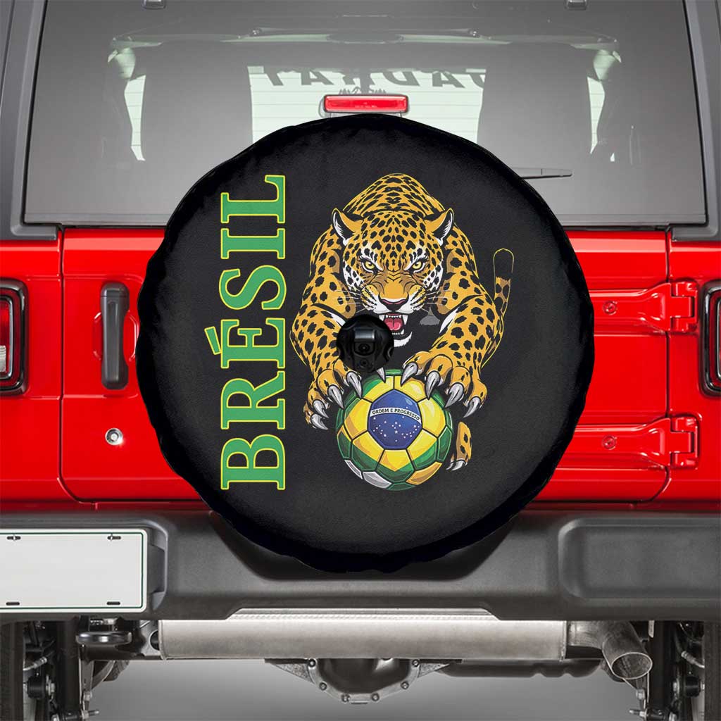 Brazil Soccer Jaguar Spare Tire Cover Football Supporter Gift
