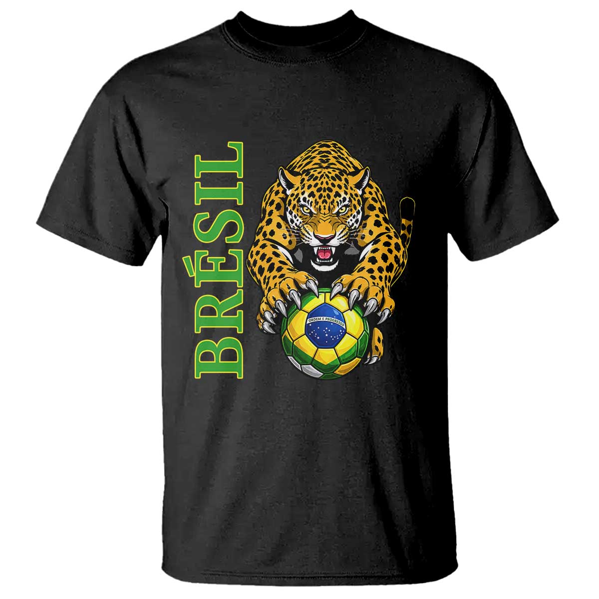 Brazil Soccer Jaguar T Shirt Football Supporter Gift TS12 Black Print Your Wear