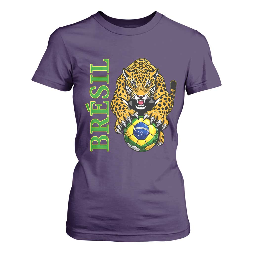 Brazil Soccer Jaguar T Shirt For Women Football Supporter Gift