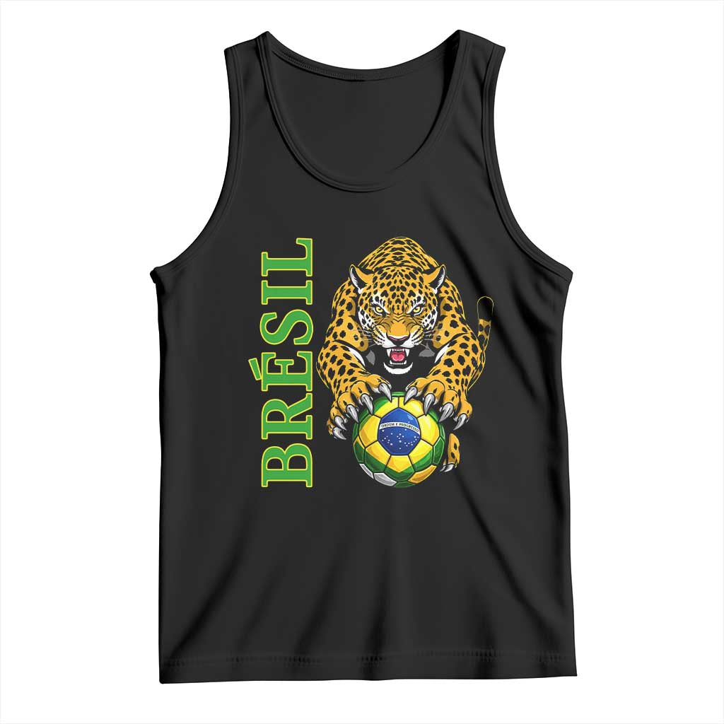 Brazil Soccer Jaguar Tank Top Football Supporter Gift TS12 Black Print Your Wear