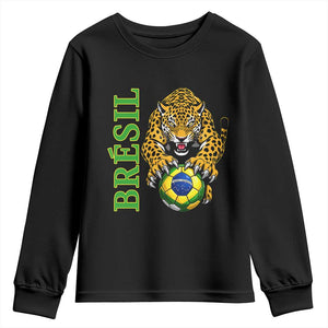 Brazil Soccer Jaguar Youth Sweatshirt Football Supporter Gift