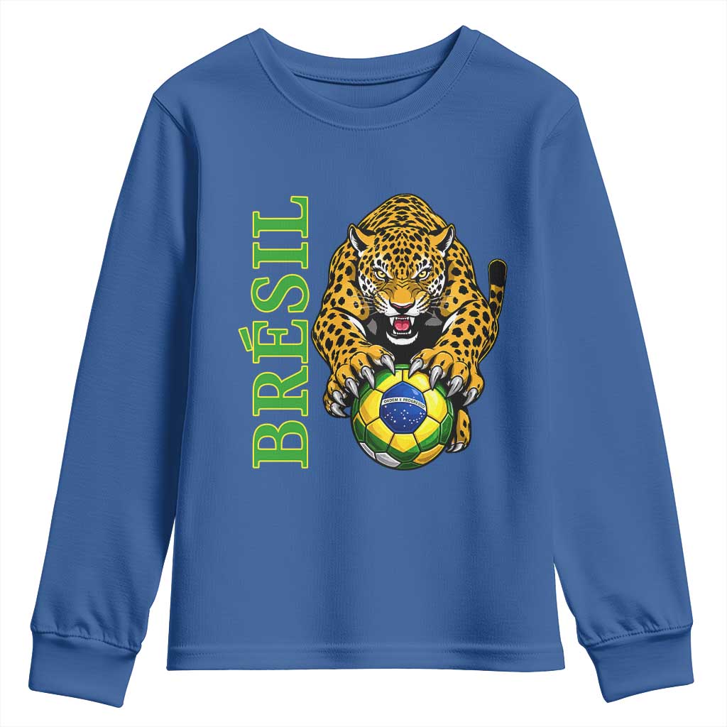 Brazil Soccer Jaguar Youth Sweatshirt Football Supporter Gift