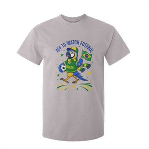 Off To Watch Futebol T Shirt For Kid Funny Brazil Macaw Soccer Fan