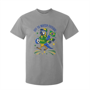 Off To Watch Futebol T Shirt For Kid Funny Brazil Macaw Soccer Fan