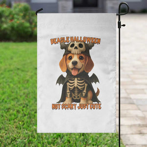 Beagle Halloween Skeleton Garden Flag Not Scary Just Cute Dog Lover TS12 Print Your Wear