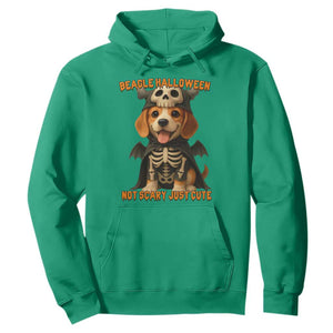 Beagle Halloween Skeleton Hoodie Not Scary Just Cute Dog Lover TS12 Irish Green Print Your Wear