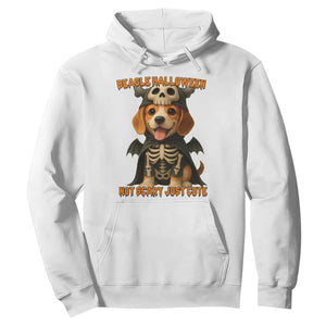 Beagle Halloween Skeleton Hoodie Not Scary Just Cute Dog Lover TS12 White Print Your Wear