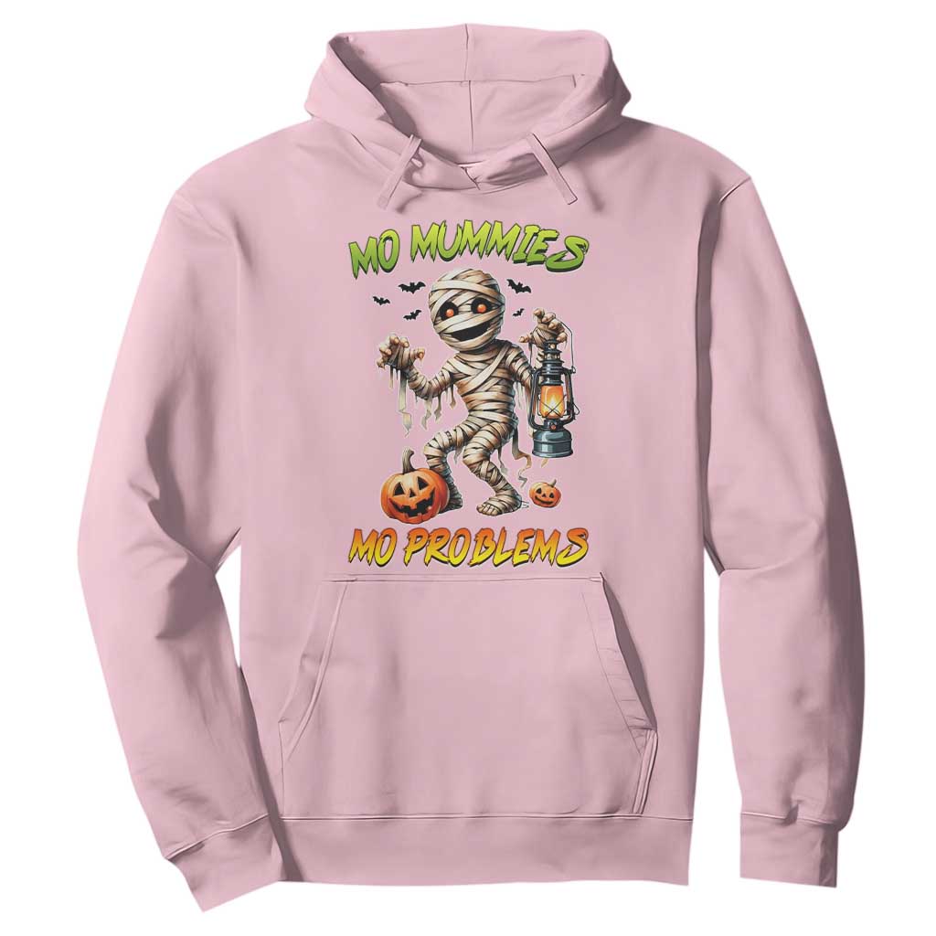 Halloween Mummy Hoodie Funny Mo Mummies Mo Problems TS12 Light Pink Print Your Wear
