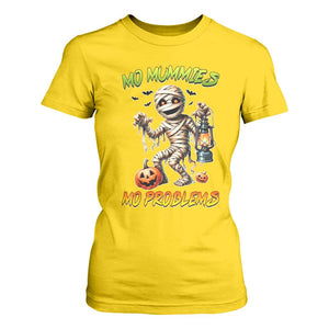 Halloween Mummy T Shirt For Women Funny Mo Mummies Mo Problems TS12 Daisy Print Your Wear
