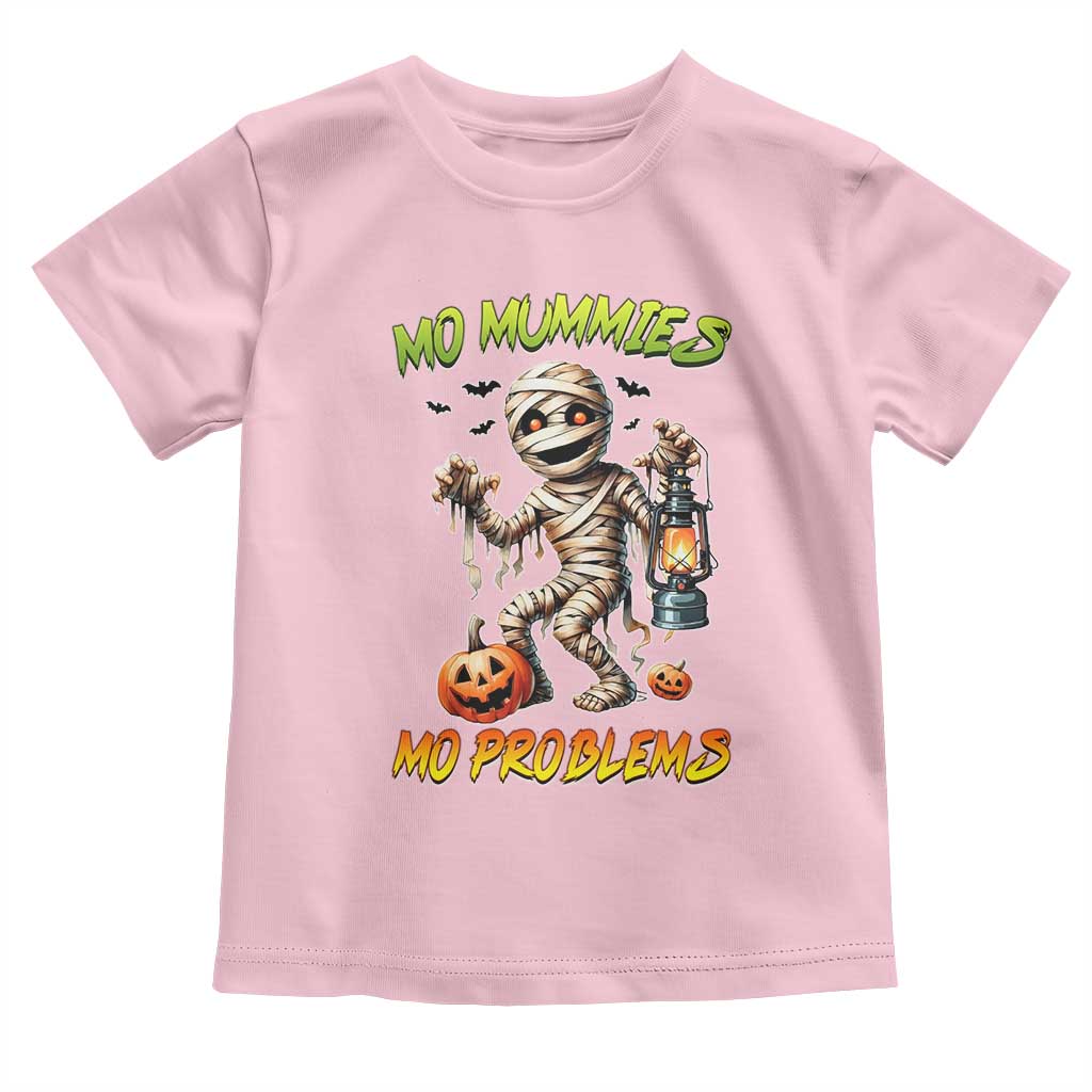 Halloween Mummy Toddler T Shirt Funny Mo Mummies Mo Problems TS12 Light Pink Print Your Wear