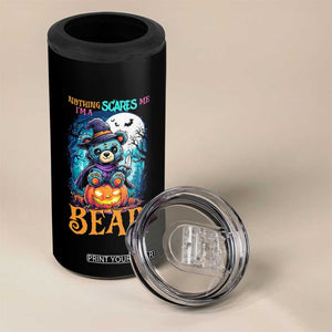 Halloween Killer Witch Teddy Bear 4 in 1 Can Cooler Tumbler Nothing Scares Me TS12 Print Your Wear