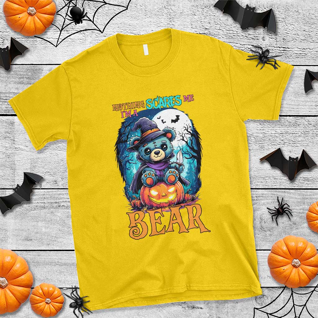 Halloween Killer Witch Teddy Bear T Shirt Nothing Scares Me TS12 Daisy Print Your Wear