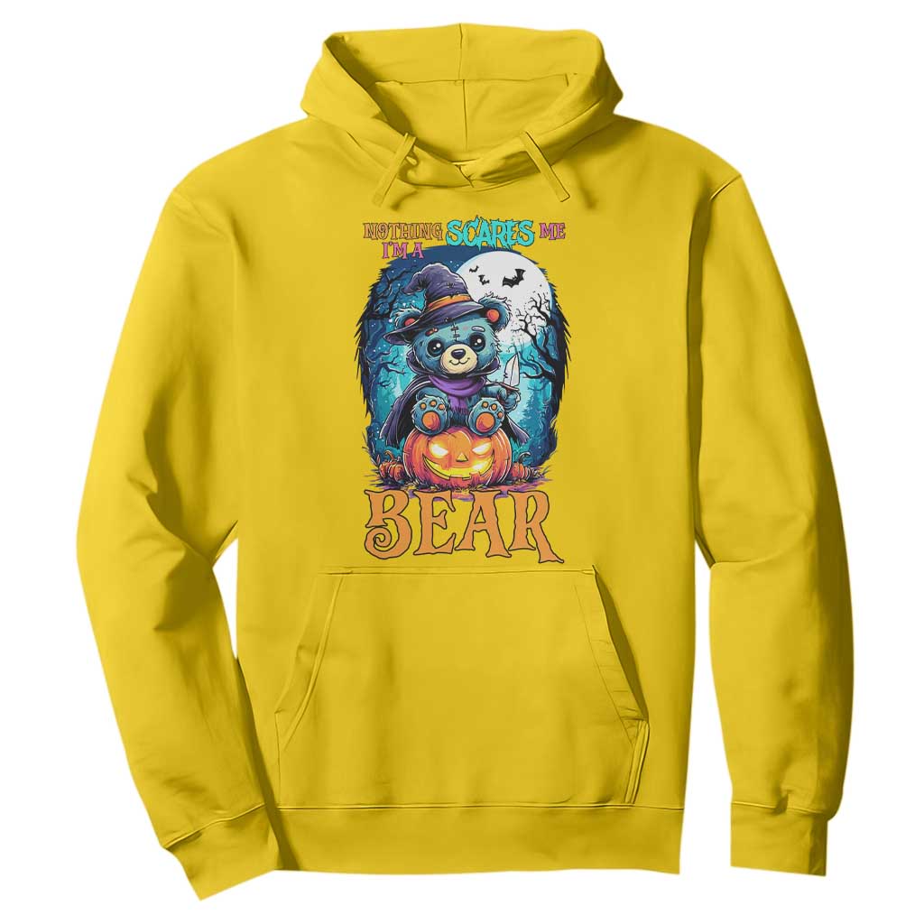 Halloween Killer Witch Teddy Bear Hoodie Nothing Scares Me TS12 Daisy Print Your Wear